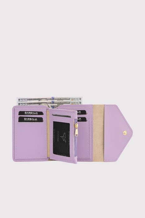Zoozie Bags Cartera Lila para Mujer de Piel PU, Elegante y Compacta, Cierre Cremallera, Perfecta para Uso Diario